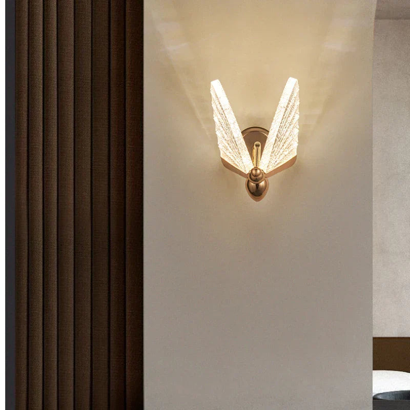 مصابيح جدارية فراشة LED من DecorBites™ لديكور غرف النوم والمعيشة، مصباح جداري داخلي