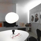 Minimalist Cobblestone White Acrylic Pendant Light