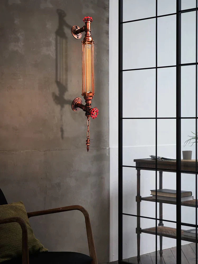 DecorBites™ مصباح جداري LED بتصميم أنبوب صناعي للمنازل وغرف النوم والممرات والمقاهي والمطاعم