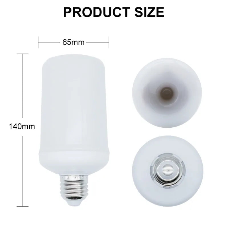 DecorBites™ لمبة لهب LED 4 أوضاع إضاءة بتأثير اللهب للحفلات وديكور الحديقة والمهرجانات وقاعات الكاريوكي