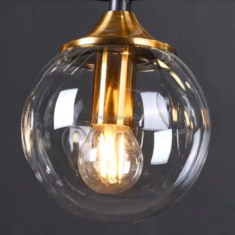 DecorBites™ مصابيح زجاجية متدلية لغرفة المعيشة والمطعم والكونتر، مصابيح LED للديكور الداخلي