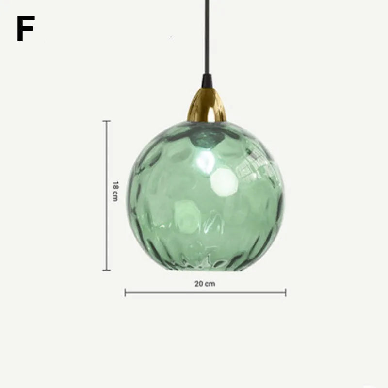 DecorBites™ Glass Ball Lustre Pendant Lights - Modern Nordic Design for Kitchen, Bedroom, or Restaurant