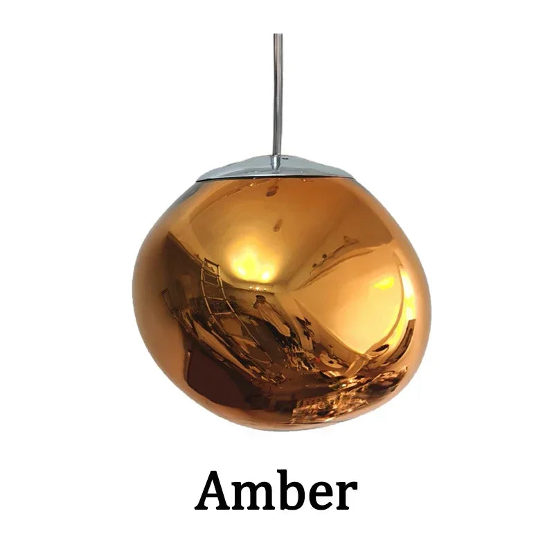 DecorBites™ Nordic Lava Glass Chandelier - Minimalist Bedroom Dining Room Pendant Lamp