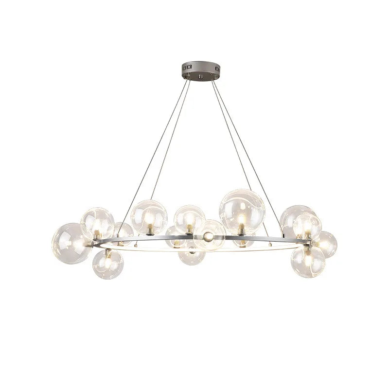 DecorBites™ Glass Ball G9 LED Chandelier: Modern Minimalist Nordic Design