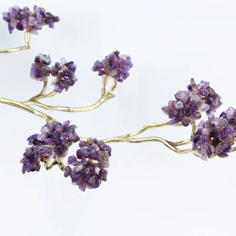 DecorBites™ تمثال مزخرف كريستالي ونحاسي لتزيين الغرف