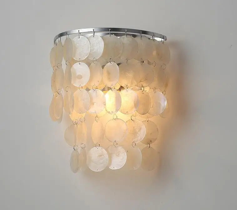DecorBites™ Gold Shell Chandelier Lanterns for Living Room, Restaurant, and Bedroom