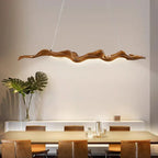 Vintage Resin Leaf Pendant Light With Iron Finish