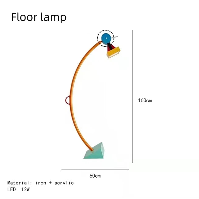 مصباح أرضي LED بتصميم كرتوني للأطفال من ديكور بايتس™: إضاءة ديكور إبداعية لغرفة الأطفال
