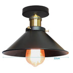 Black Vintage Multi-Head Metal Pendant Light