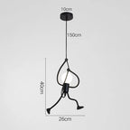 Nordic Black Metal Pendant Light Fixture