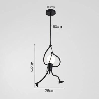 Nordic Black Metal Pendant Light Fixture