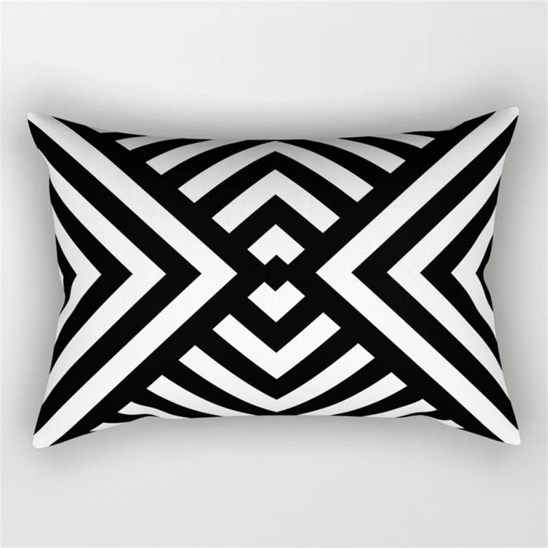 DecorBites™ Geometric Wave Line Waist Pillowcase Set