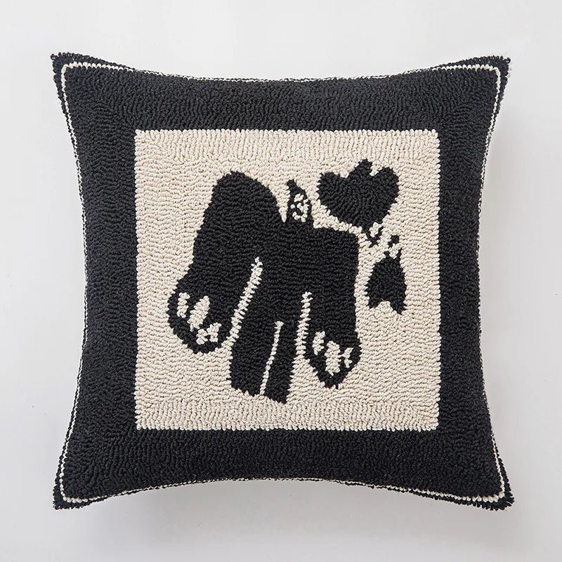 DecorBites™ Geometric Line Art Cushion Cover for Home Sofa Bed