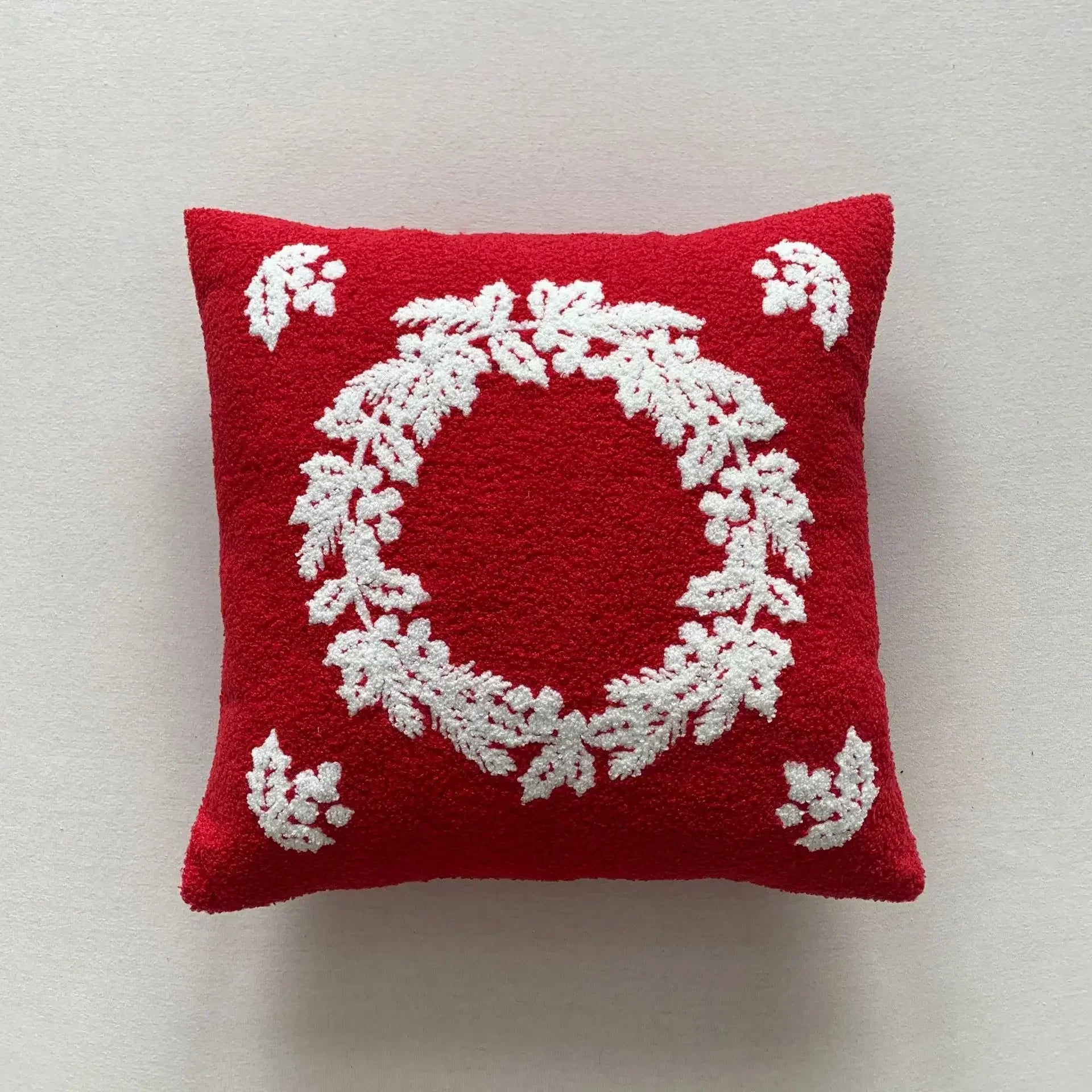 DecorBites™ Christmas Cartoon Embroidered Pillow Cover Set, Festive Decorative Cushions