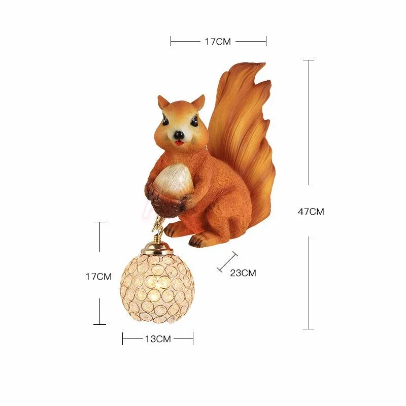 DecorBites™ Crystal LED Wall Lamp: Modern Owl Wall Lights for Bedroom, Dining Room, and Living Room