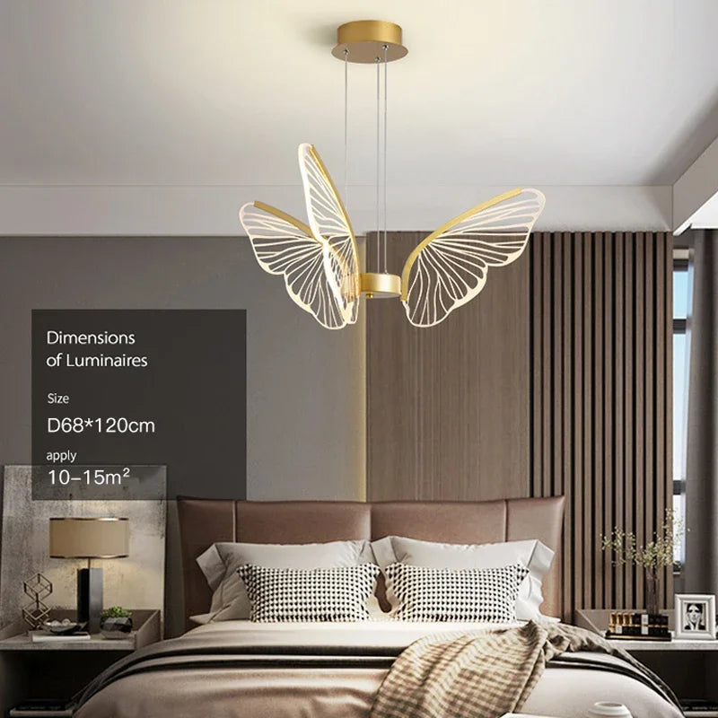 ثريات الفراشة LED من DecorBites™: تجهيزات إضاءة عصرية لديكور المنزل