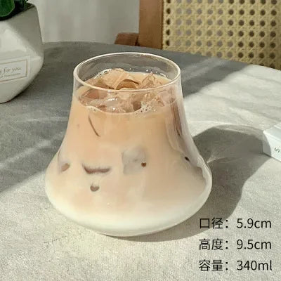 كوب شاي وقهوة كوكتيل وويسكي زجاجي كبير السعة من DecorBites™