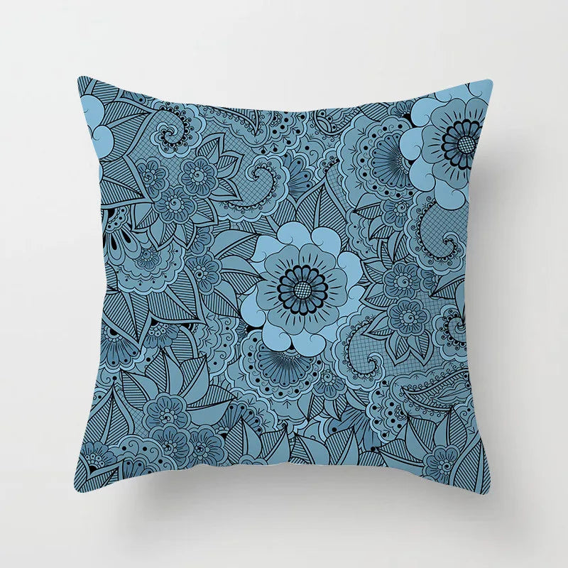 DecorBites™ Geometric Square Pillowcase Ethnic Retro Sofa Pillow Cover 45x45cm Home Decor