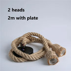 Vintage Hemp Rope Industrial Pendant Light