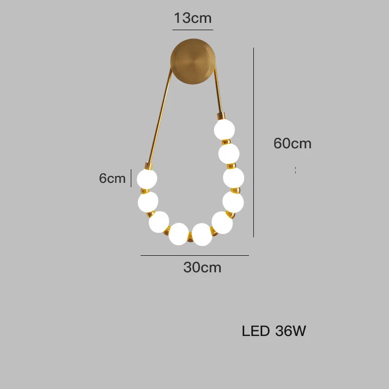 مصباح حائط LED فانتسي نيكلس من ديكور بايتس™ لغرفة النوم والمعيشة