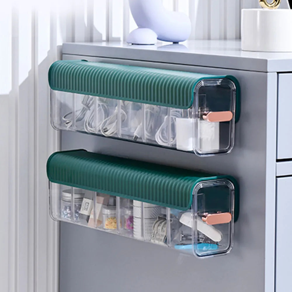 DecorBites™ Data Cable Organizer Box: Dustproof Wire Manager for Charging & Storage