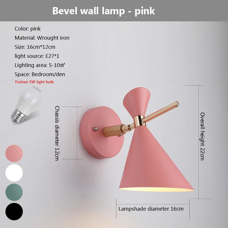 مصابيح جدارية LED قابلة للتعديل للقراءة من DecorBites™ - مصابيح ديكورية مستوحاة من الماكرون لتزيين الغرف المتنوعة