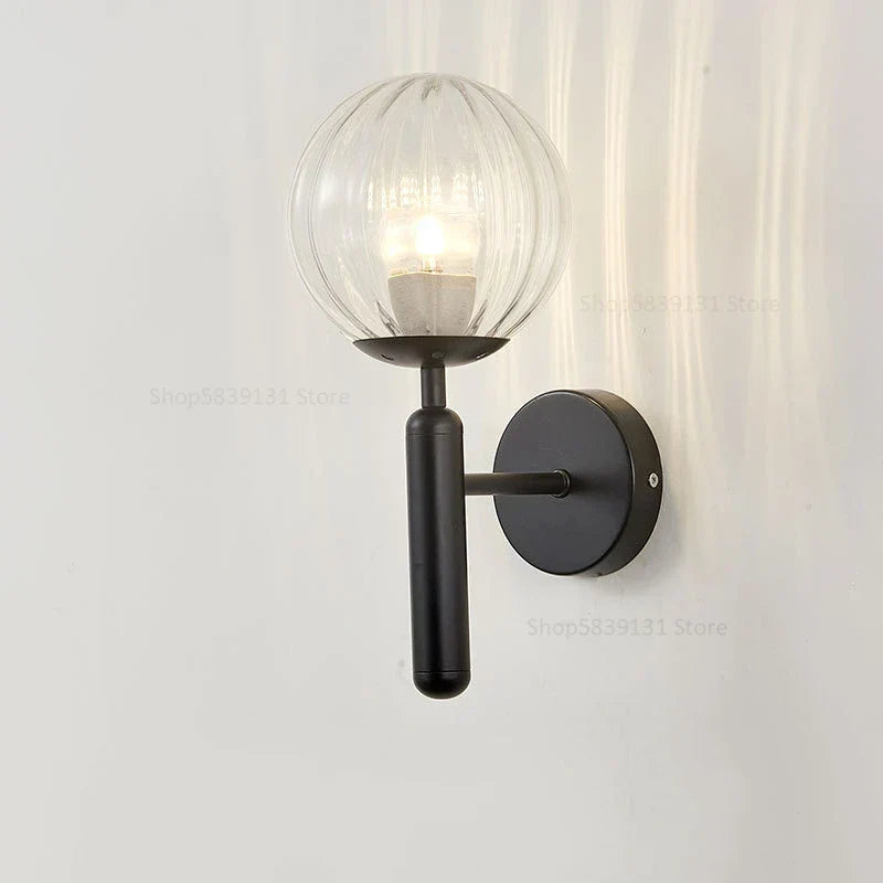 DecorBites™ Glass Ball Wall Lamp Metal Wall Lights for Modern Living Room Decoration