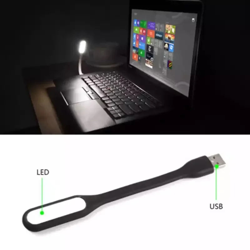 مصباح كتاب LED من DecorBites™: مصباح USB محمول للباور بانك/الكمبيوتر، يحمي البصر