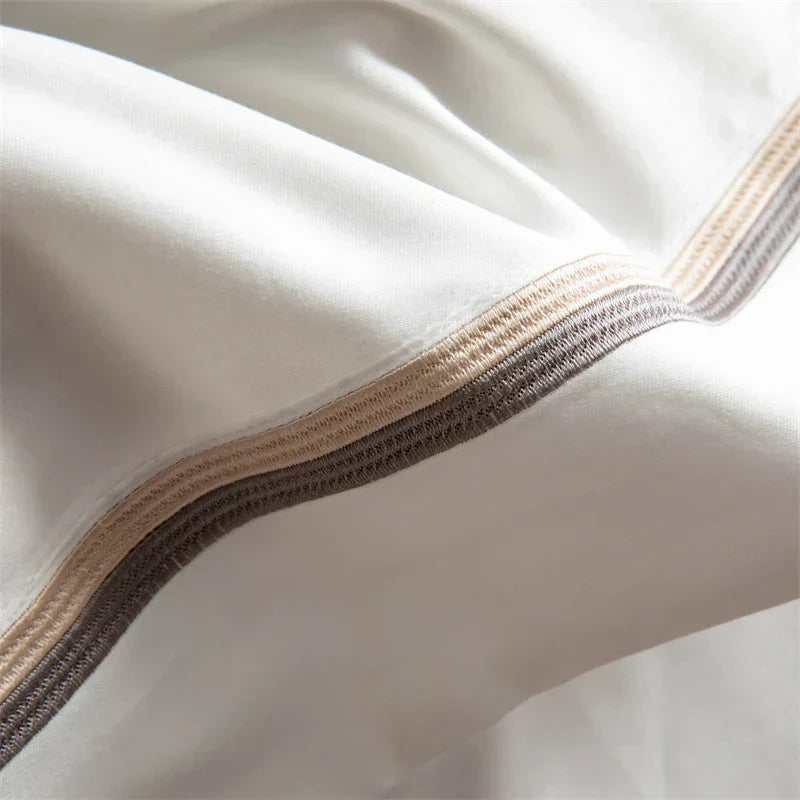 DecorBites™ 1000TC Egyptian Cotton Hotel Style Embroidery Bedding Set