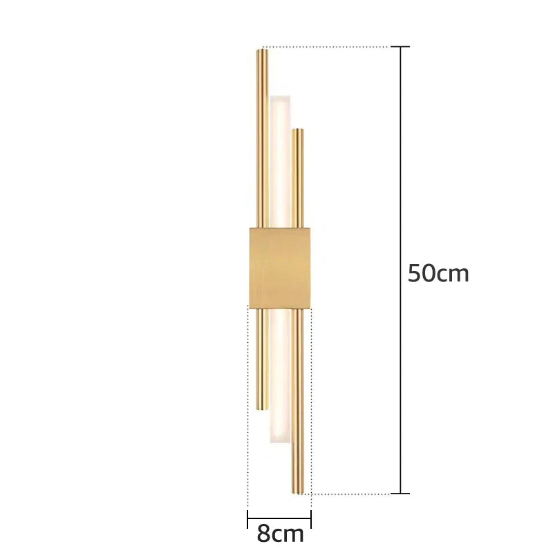 DecorBites™ Acrylic Pipe LED Wall Lamp: Modern Stylish Wall Sconce for Living Room, Bedroom, Hallway