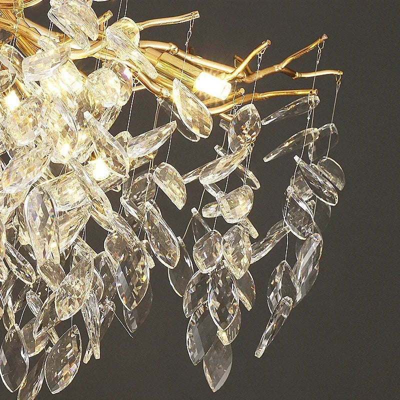 DecorBites™ Crystal Pendant Chandelier LED Lighting for Luxury Modern Interior Decoration