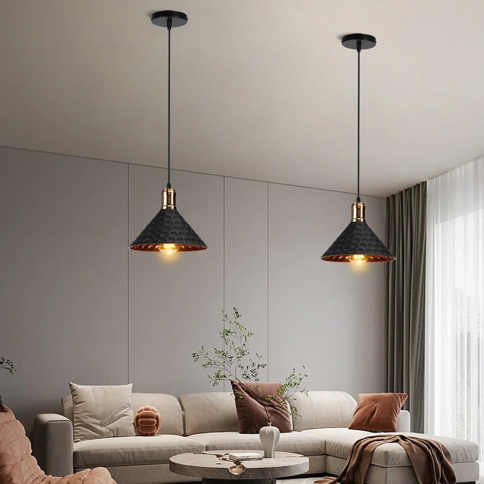 DecorBites™ Iron Pendant Light for Dining Room, Kitchen, and Bedroom