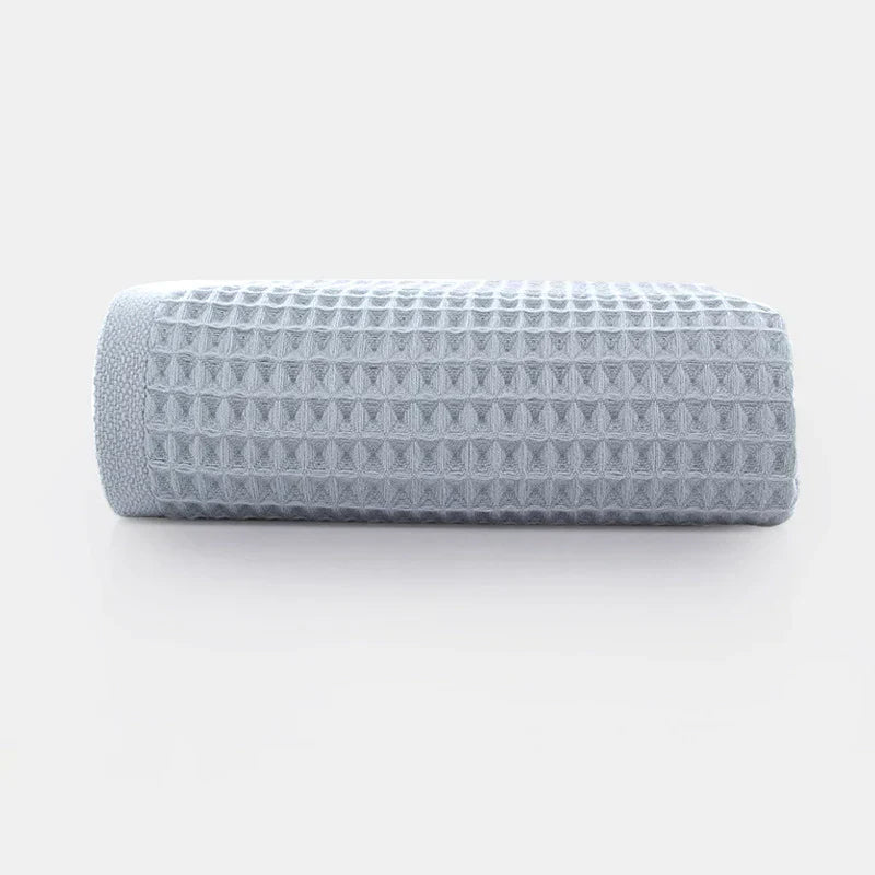 DecorBites™ Cotton Waffle Towel Bath Set for Adults & Children - 70*140cm & 34*74cm