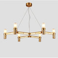 DecorBites™ Crown Major Chandelier G9 Luxury Foyer Chandelier, White Gold, Chrome Metal