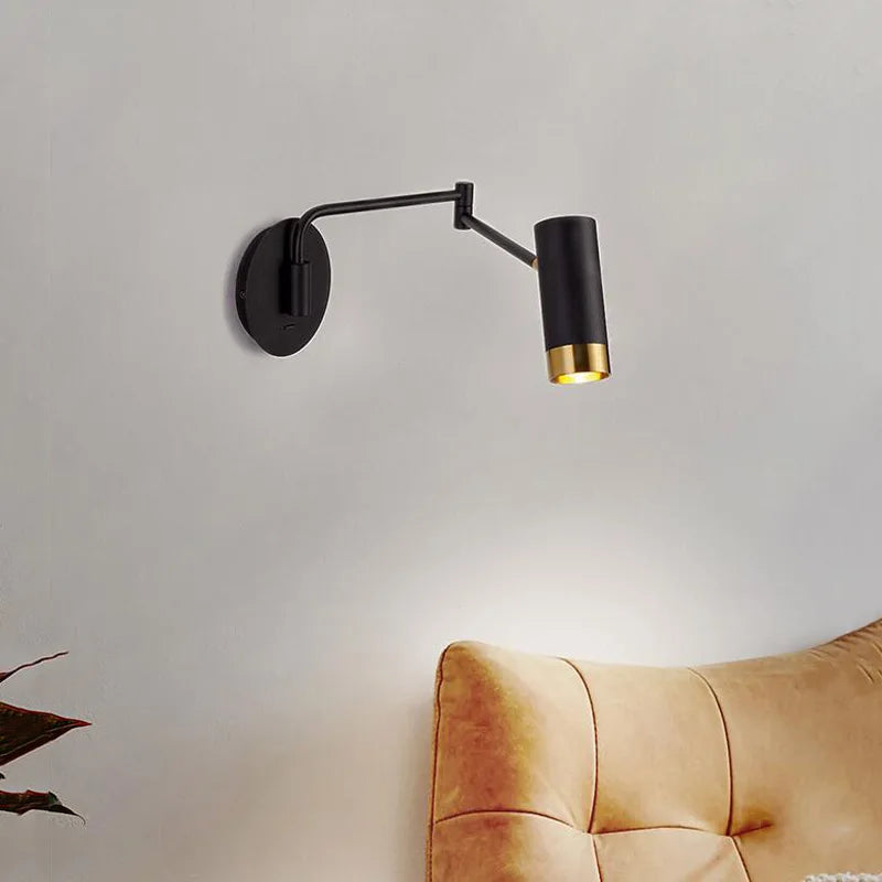 DecorBites™ Adjustable LED Swing Arm Wall Light Nordic Sconce Bedside Lamp