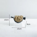 DecorBites™ Golden Pomegranate Sculpture Desk Decoration