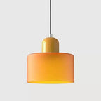 Vintage Stained Glass Mini Pendant Light in Pink Green White