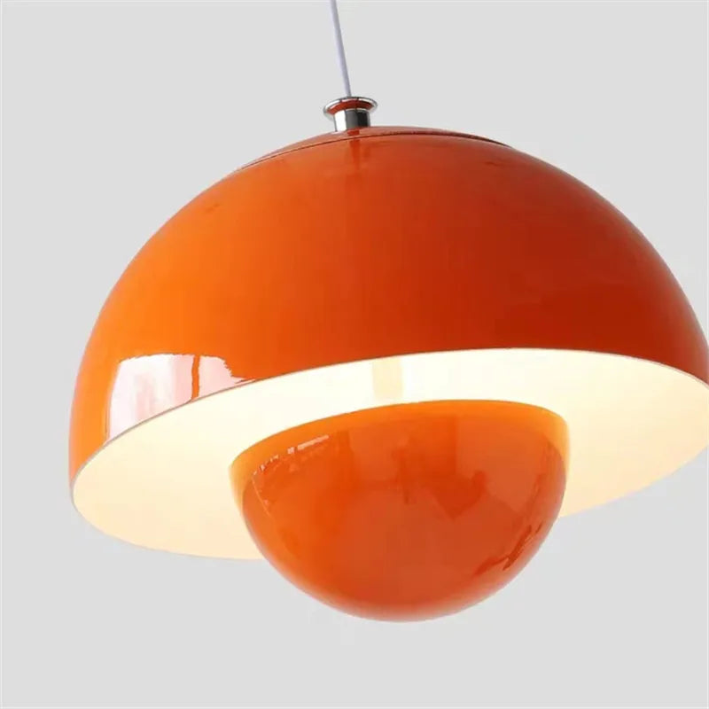 DecorBites™ Designer Flower Bud Pendant Light for Restaurant Bedroom in Coloured Glass