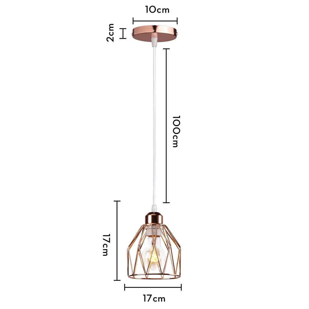 مصباح تعليق LED صناعي قديم طراز لوفت من DecorBites™ للمنزل وغرفة المعيشة والمطبخ