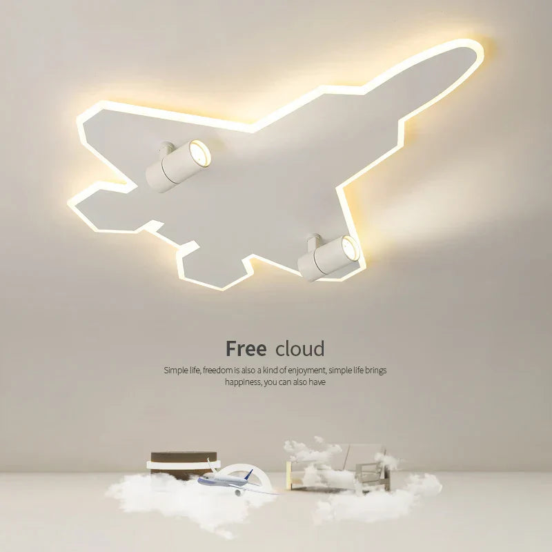 DecorBites™ مصابيح سقف للأطفال برسومات كرتونية لغرفة نوم الأولاد إضاءة LED إبداعية لحماية العين