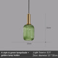 DecorBites™ Gray Glass LED Pendant Lights for Modern Nordic Home Decor