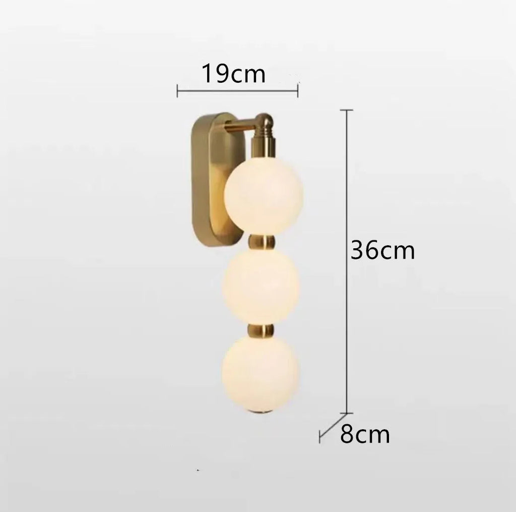 Nordic Magic Bean Round Gold Pendant Light