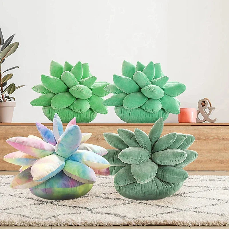 DecorBites™ 3D Succulent Cactus Pillow Plush Cushion for Living Room Decor