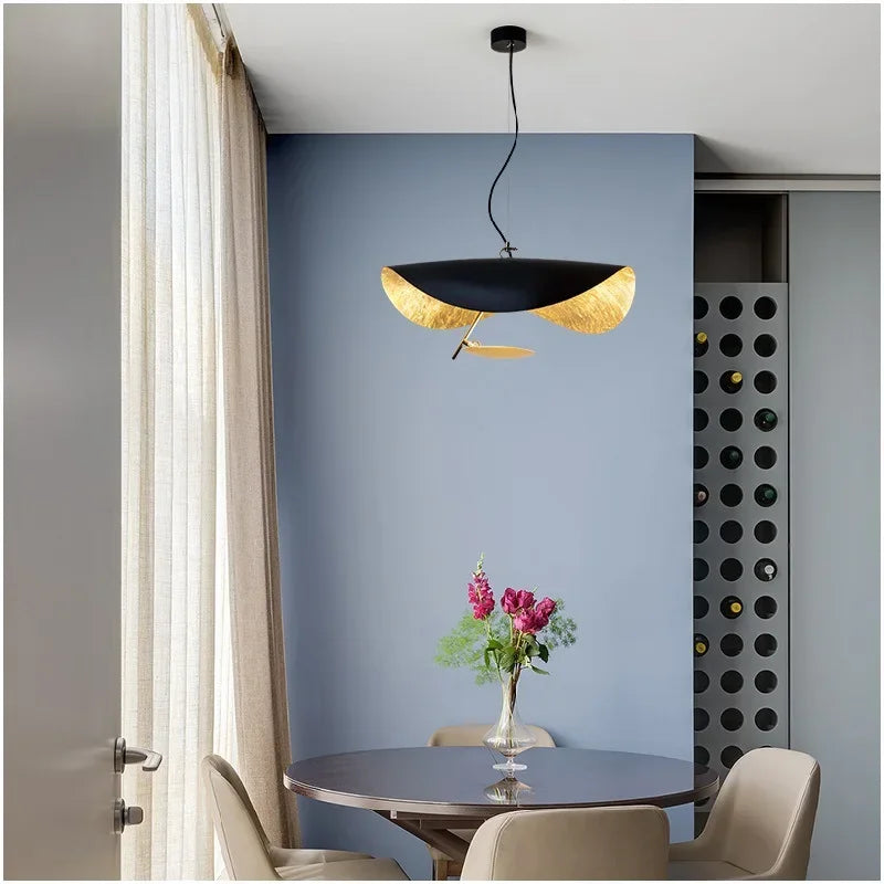 ثريا الأطباق الطائرة LED DecorBites™ - إضاءة سقف حديثة لغرفة المعيشة والبار