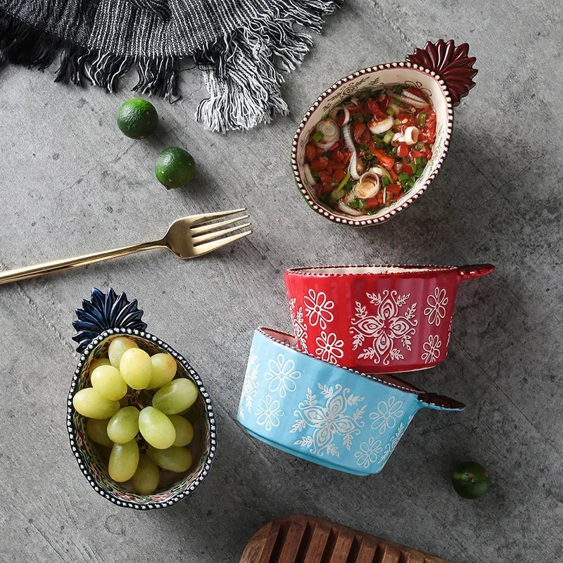 أطباق توابل وآنية صلصة الصويا من DecorBites™‎ على الطراز الياباني مرسومة يدويًا