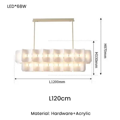ثريا DecorBites™ LED: تصميم فاخر ببصمة إصبع لغرفة المعيشة وغرفة النوم وردهة الفندق