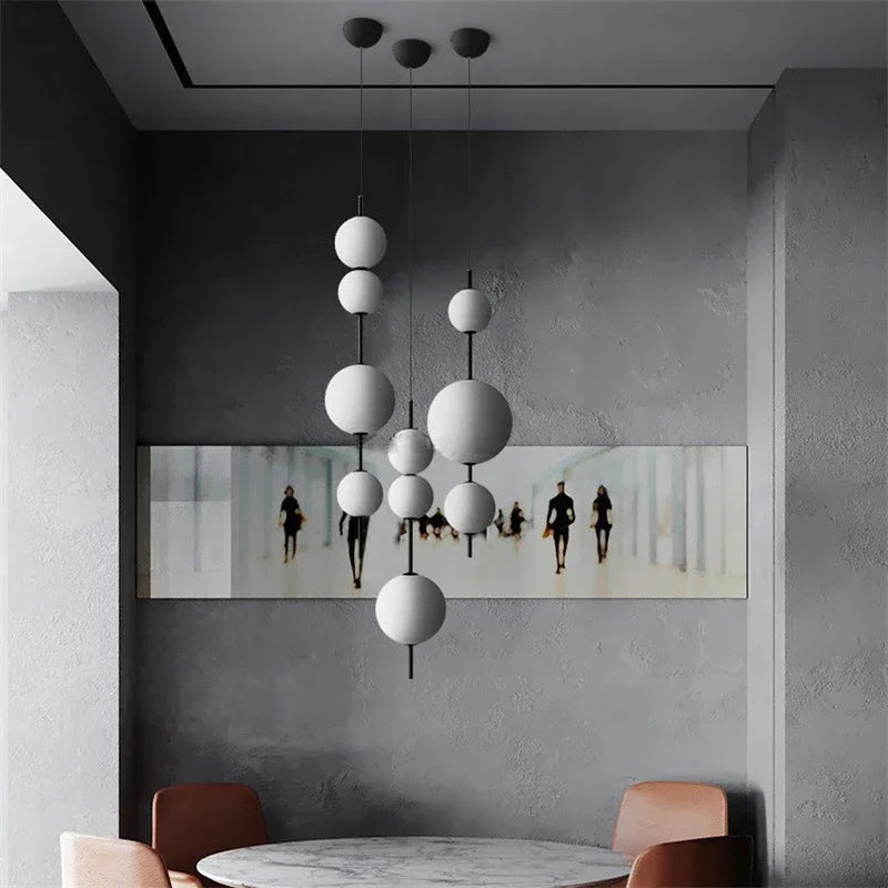 مصباح DecorBites™ المعلق على شكل قرع: ديكور زجاجي عصري للمطاعم، غرف النوم، المطابخ، وغرف الطعام