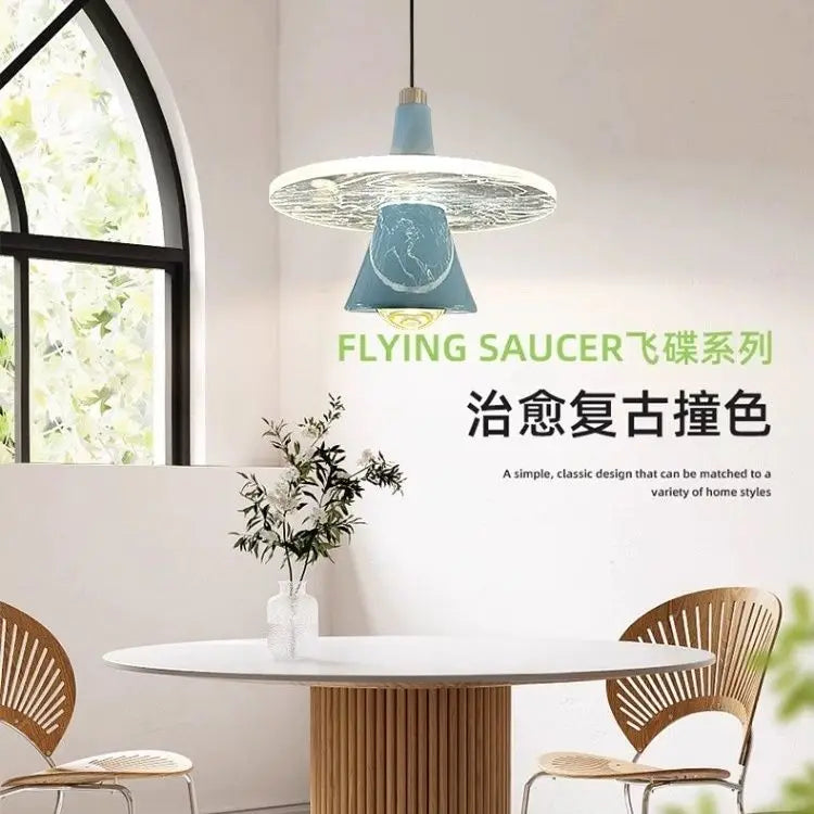 ثريا طبق طائر LED من DecorBites™ مصباح معلق عصري لغرفة الطعام والنوم - مصمم Frisbi إيطالي