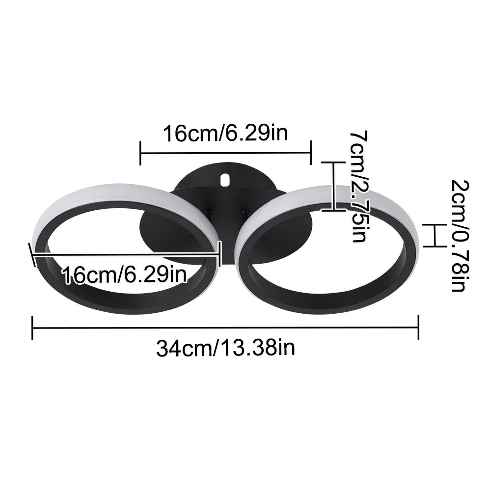DecorBites™ Acrylic LED Ceiling Lamp: Modern Nordic Chandelier for Living Dining Room & Aisle