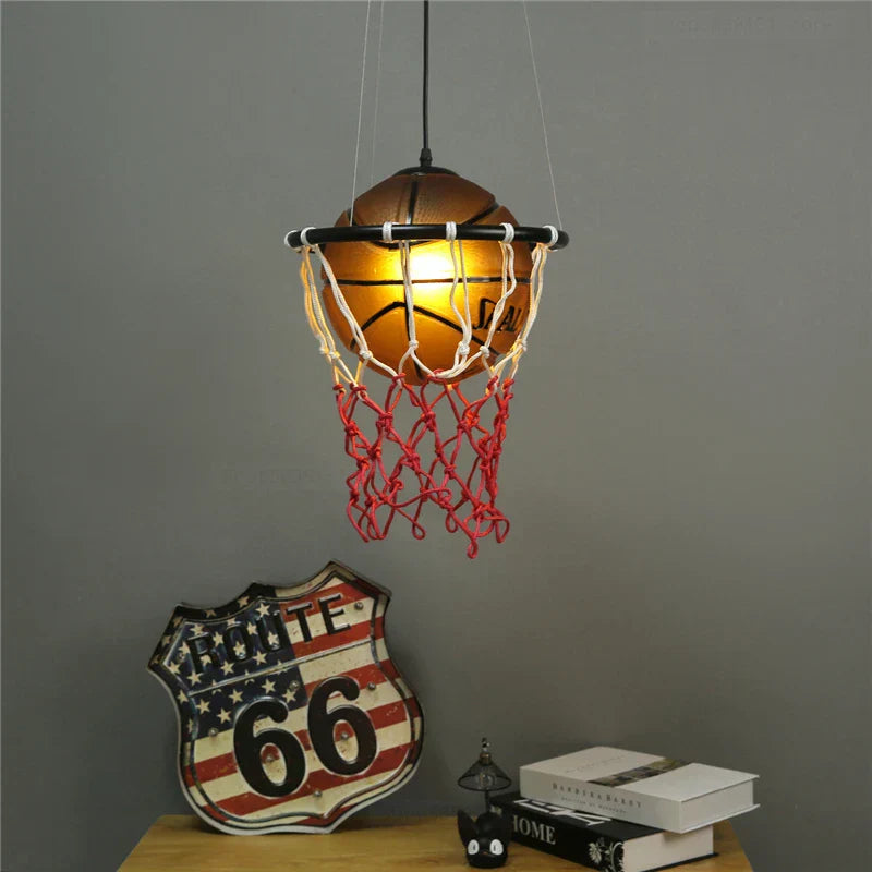 DecorBites™ Basketball Pendant Lights: Modern Kitchen & Living Room Hanging Lamps